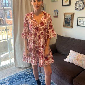 June Connally Maria A-line Dress in Pink